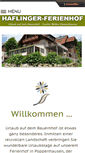 Mobile Screenshot of haflinger-ferienhof.de